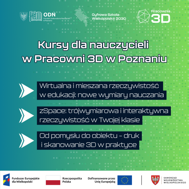 kursy letnie w pracowni 3D