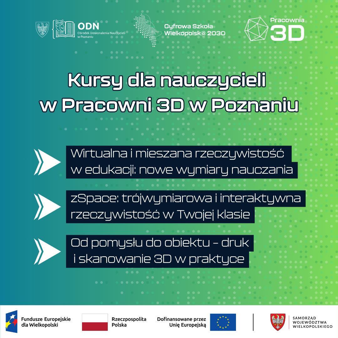 kursy letnie w pracowni 3D